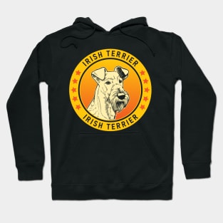 Irish Terrier Dog Portrait Hoodie